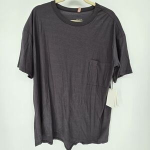 Lunya good in bed grey tshirt soft silky cozy breathable medium